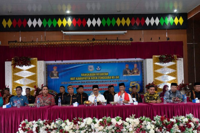 Pj Bupati Agara Buka Pekan Kebudayaan Sekolah 2024